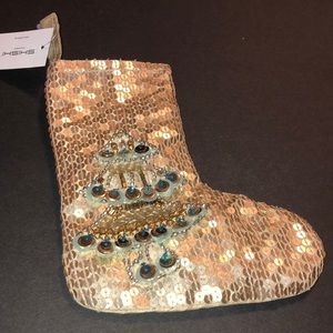 Christmas ornament sequin stocking